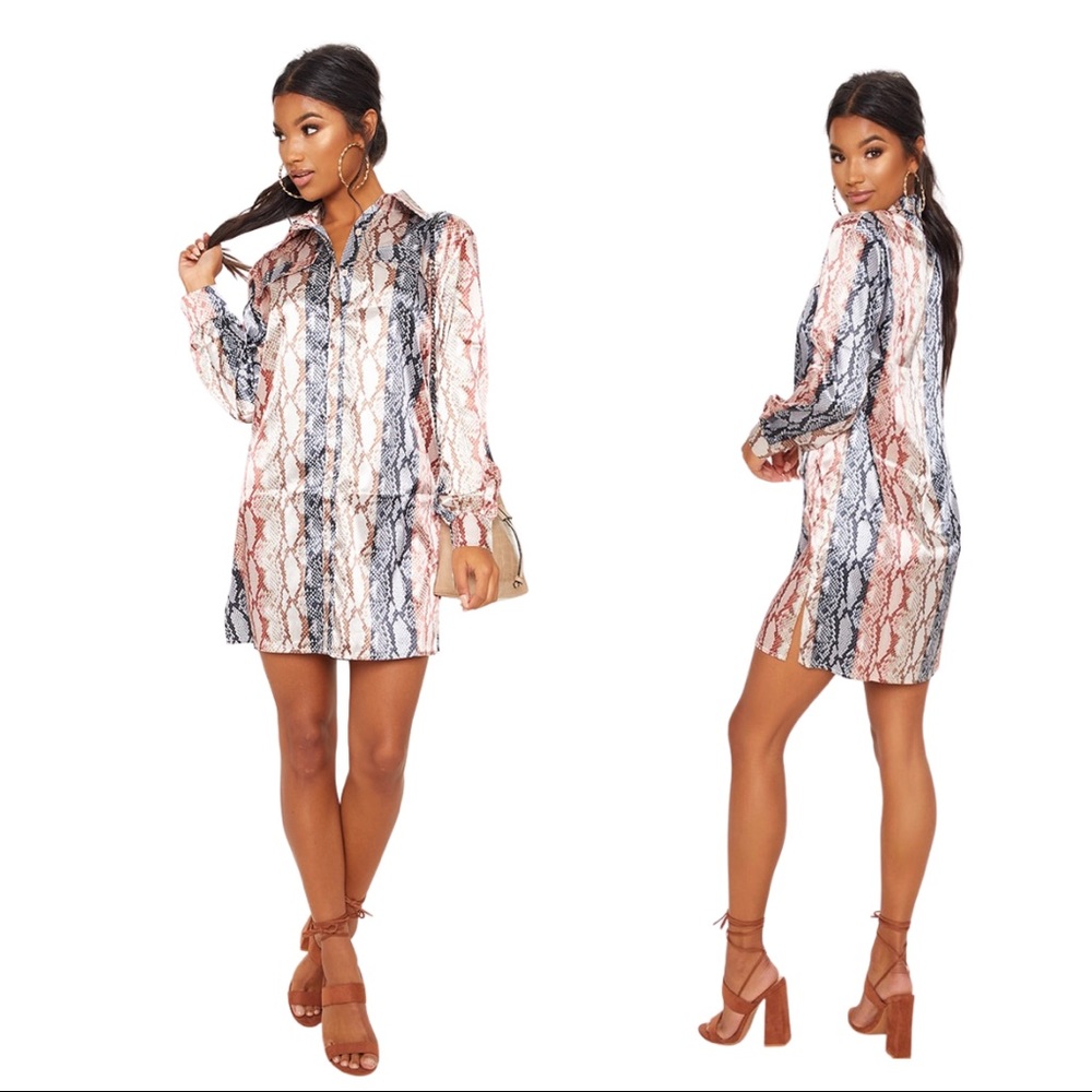 Long Sleeve Button Down Shirt Dress